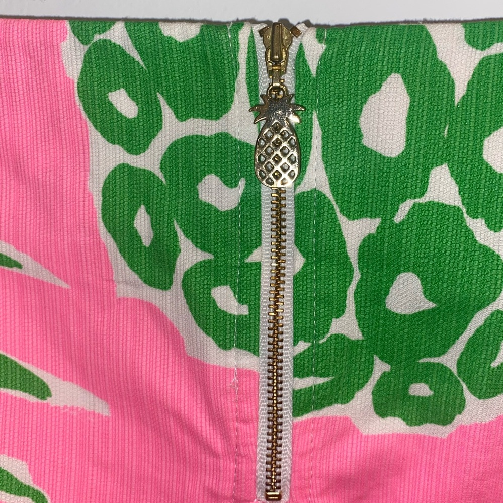 Lilly Pulitzer Pink and Green Mini Skirt - Picture 6 of 13